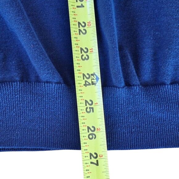 Jos A Bank Signature Collection Pima Cotton Sweater Blue 1/4 Zip Men's size XL - Picture 13 of 15